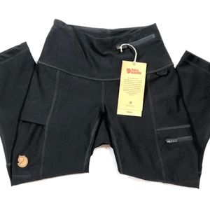 COPY - Fjallraven Abisko Trekking Tights 3/4 hiking / climbing pants, Black, wo…